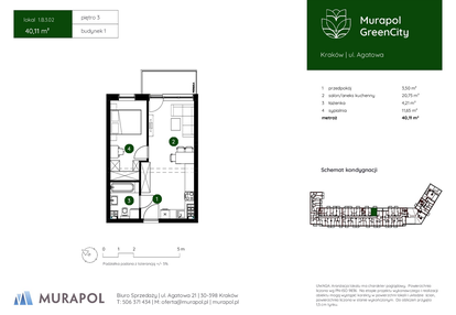 Mieszkanie w inwestycji: Murapol GreenCity bud. 1