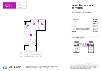 Mieszkanie w inwestycji: Murapol Apartamenty na Wzgórzu - bud. 4 i 5