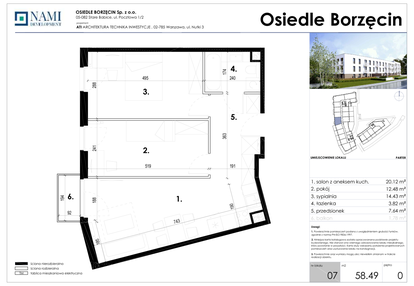 Mieszkanie w inwestycji: Osiedle Borzęcin