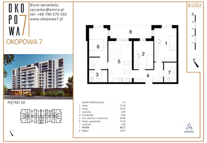 Mieszkanie w inwestycji: Okopowa 7