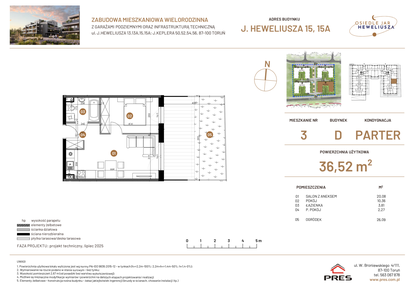 Mieszkanie w inwestycji: Osiedle JAR Heweliusza etap IV
