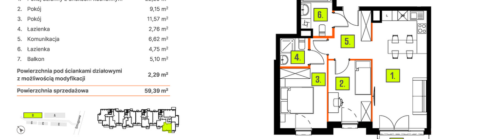 Mieszkanie w inwestycji: Osiedle BLASK - Etap I