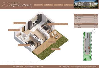 Mieszkanie w inwestycji: Apartamenty Częstochowska