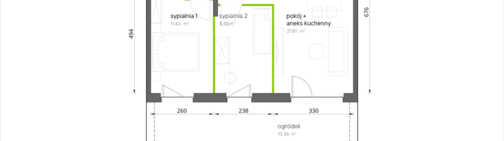 Mieszkanie w inwestycji: Aroniowa Vita