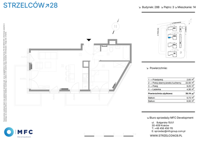 Mieszkanie w inwestycji: Strzelców 28