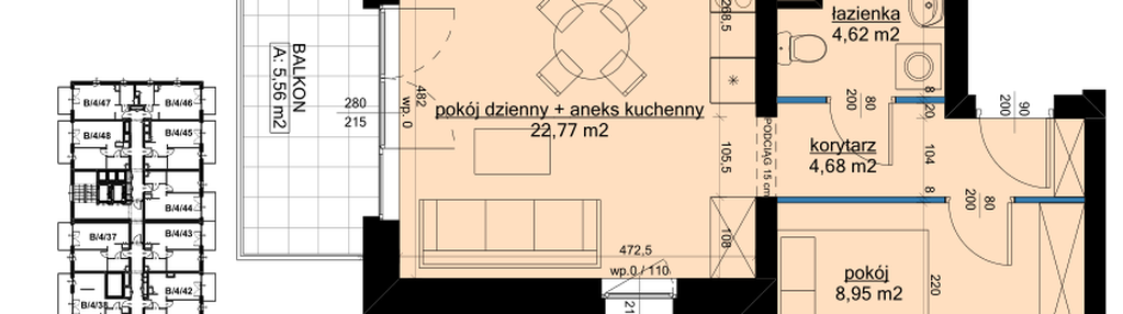 Mieszkanie w inwestycji: Osiedle Hawelańska etap III - bud. B