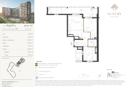 Mieszkanie w inwestycji: LUXURY POINT