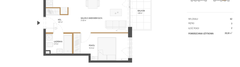 Mieszkanie w inwestycji: Popularna 35