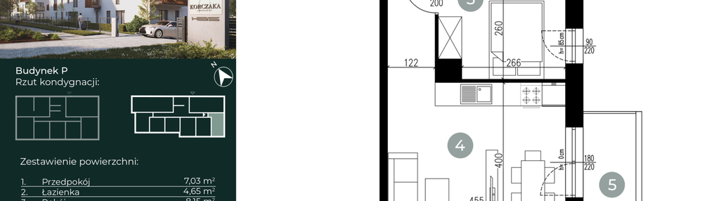 Mieszkanie w inwestycji: Korczaka Apartamenty