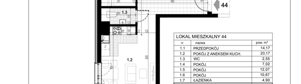 Mieszkanie w inwestycji: Centralna 51C