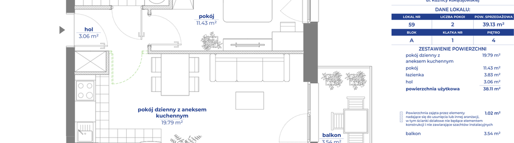 Mieszkanie w inwestycji: Osiedle Kołłątajówka