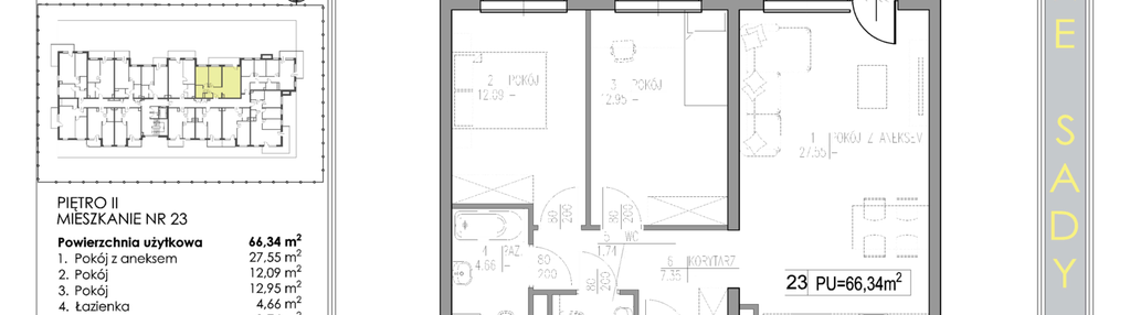 Mieszkanie w inwestycji: Nowe Sady 85