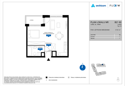 Mieszkanie w inwestycji: Flow - bud. B2 A i bud. B2 B
