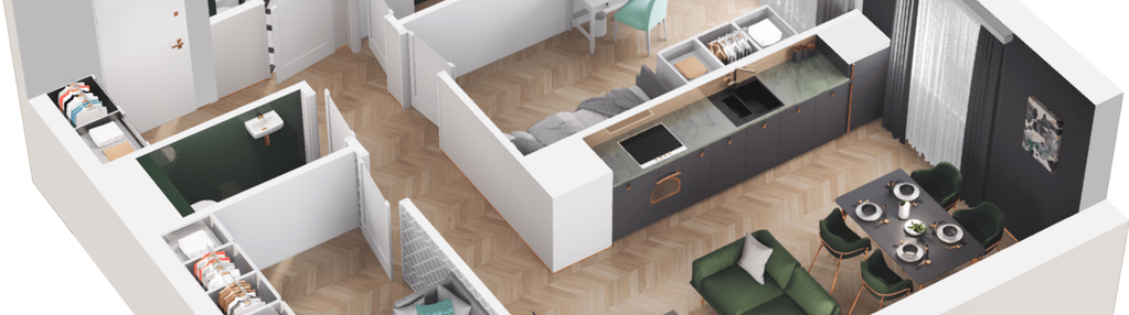 Mieszkanie w inwestycji: Mieszkaj w mieście - Ogrody Glogera