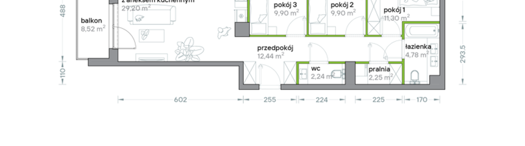 Mieszkanie w inwestycji: Podhalańska Vita