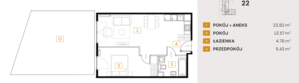 Mieszkanie w inwestycji: Osiedle Fi bud. 22, 24