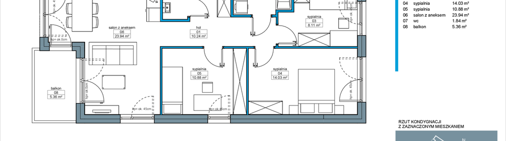 Mieszkanie w inwestycji: Rakoczego 17