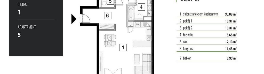 Mieszkanie w inwestycji: Zielony Horyzont II