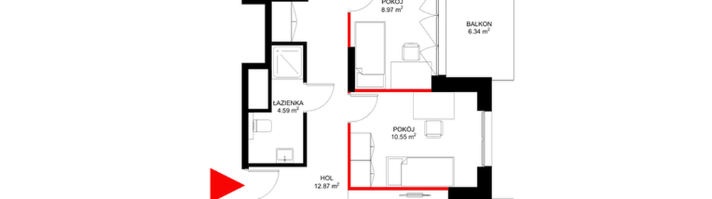 Mieszkanie w inwestycji: INSPIRE ETAP V – bud. F, G