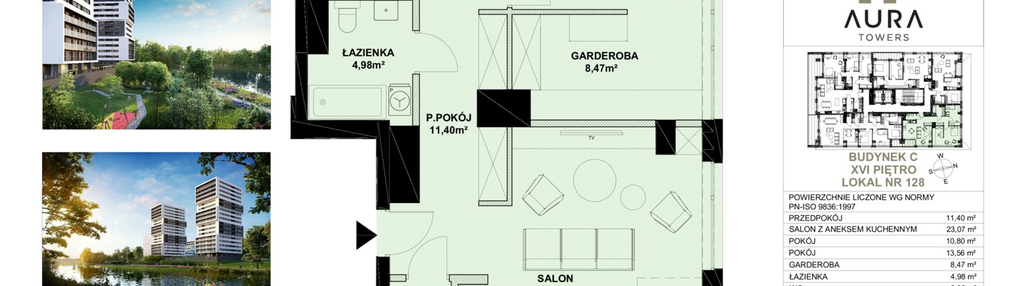 Mieszkanie w inwestycji: Aura Towers