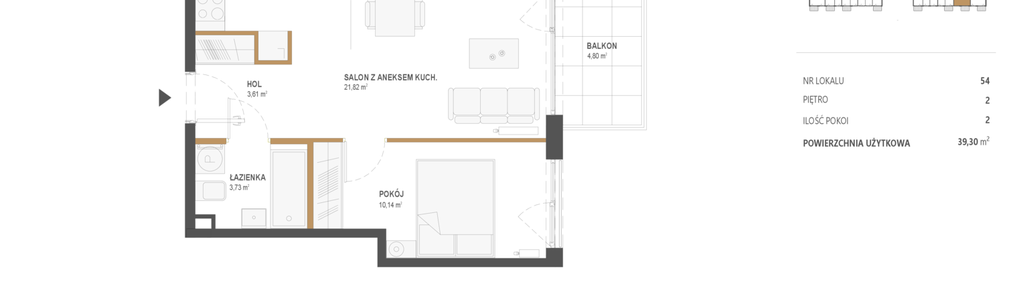 Mieszkanie w inwestycji: Popularna 35