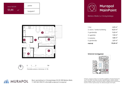 Mieszkanie w inwestycji: Murapol MainPoint