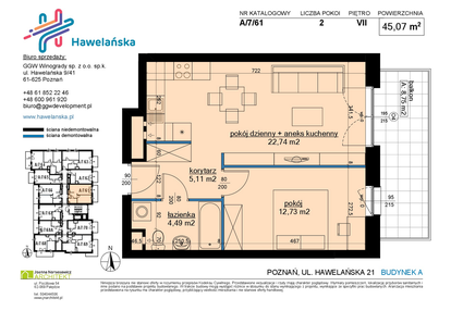 Mieszkanie w inwestycji: Osiedle Hawelańska etap III - bud. A
