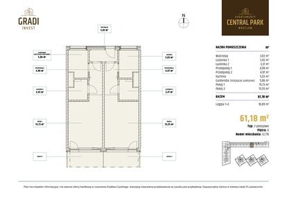 Mieszkanie w inwestycji: Apartamenty Central Park Wrocław