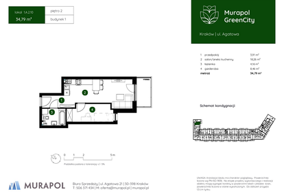 Mieszkanie w inwestycji: Murapol GreenCity bud. 1