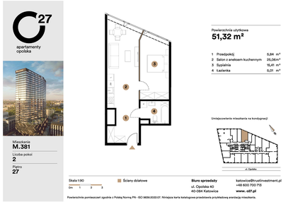 Mieszkanie w inwestycji: O27 Apartamenty Opolska