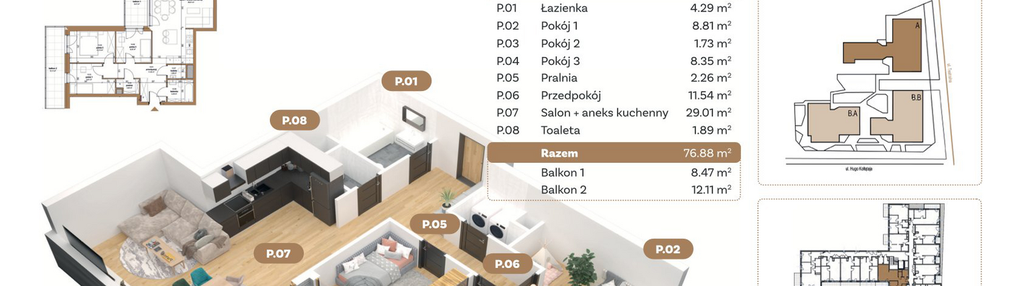 Mieszkanie w inwestycji: Teatralna 3 - etap II