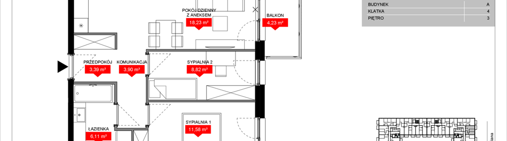Mieszkanie w inwestycji: Osiedle Bociana 5