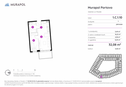 Mieszkanie w inwestycji: Murapol Portovo etap II