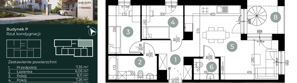 Mieszkanie w inwestycji: Korczaka Apartamenty