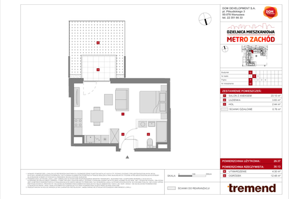 Mieszkanie w inwestycji: Dzielnica Mieszkaniowa Metro Zachód - etap 8.2