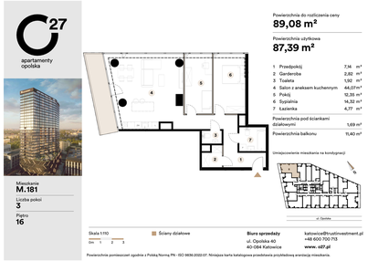 Mieszkanie w inwestycji: O27 Apartamenty Opolska