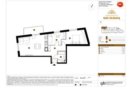 Mieszkanie w inwestycji: Apartamenty nad Oławką