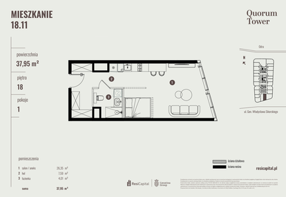 Mieszkanie w inwestycji: Quorum Tower