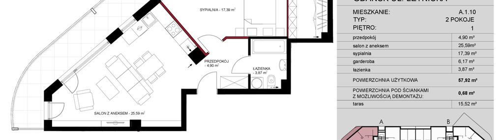 Mieszkanie w inwestycji: Letnicka Residence