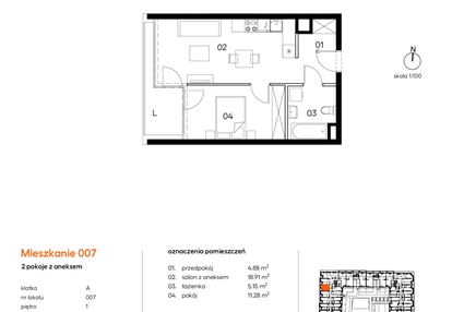 Mieszkanie w inwestycji: Miasto Polskich Mistrzów Olimpijskich II