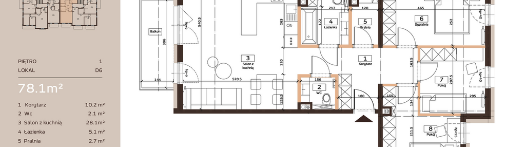 Mieszkanie w inwestycji: Domkove Widzew
