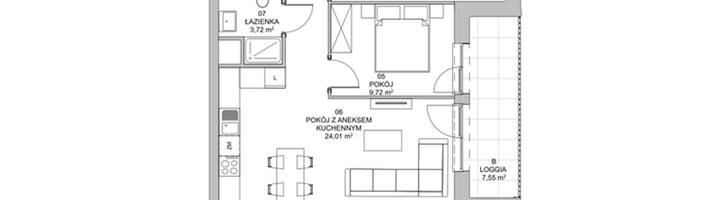 Mieszkanie w inwestycji: Francuska Park VIIIB
