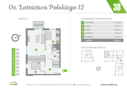 Mieszkanie w inwestycji: Os. Lotnictwa Polskiego 12