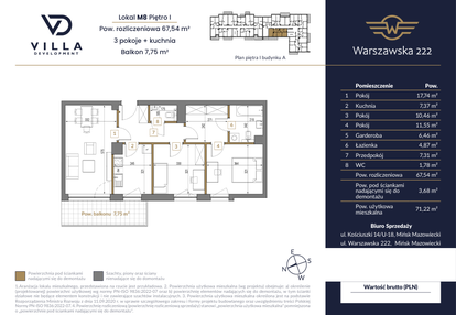 Mieszkanie w inwestycji: Warszawska 222