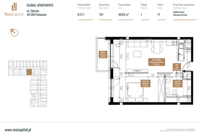 Mieszkanie w inwestycji: Global Apartments