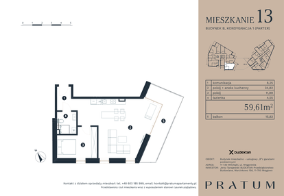 Mieszkanie w inwestycji: Pratum Apartamenty Etap I