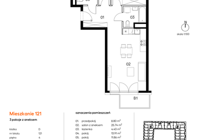 Mieszkanie w inwestycji: Miasto Polskich Mistrzów Olimpijskich II