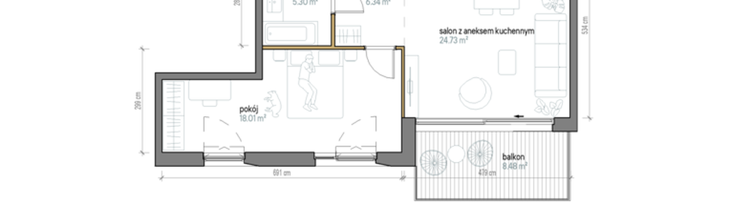 Mieszkanie w inwestycji: Kopernika 71