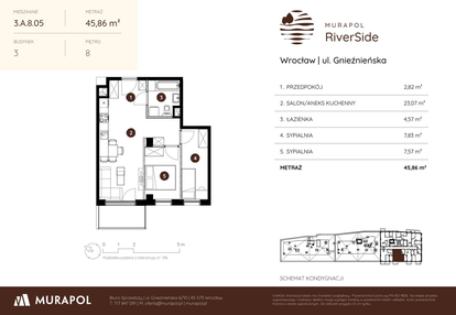 Mieszkanie w inwestycji: Murapol RiverSide