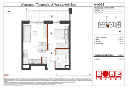 Mieszkanie w inwestycji: Warszawski Świt etap VII